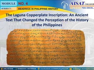  The Laguna Copperplate Inscription: Evidence of Early Filipino-Sanskrit Trade and Political Complexities in 900 CE